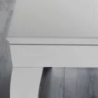 Rozšiřitelná konzole v šedošedém lakovaném popelníku - datel Viadurini