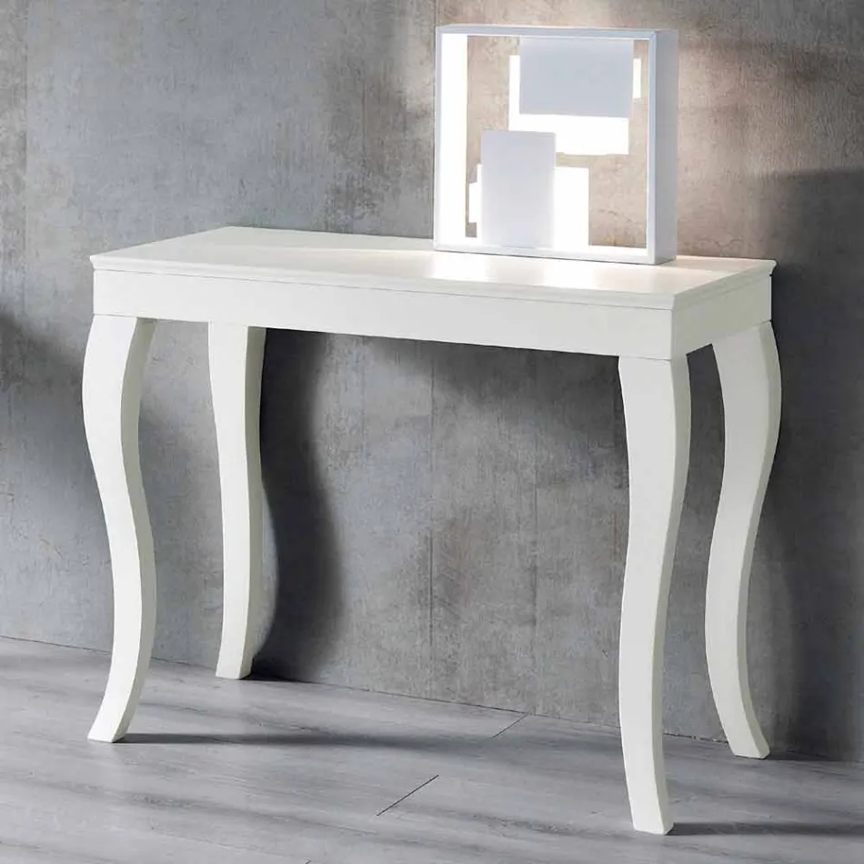 Rozšiřitelná konzole v šedošedém lakovaném popelníku - datel Viadurini