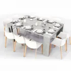 Extensible konzole v melaminu s integrovanými rozšíření Ussana Viadurini