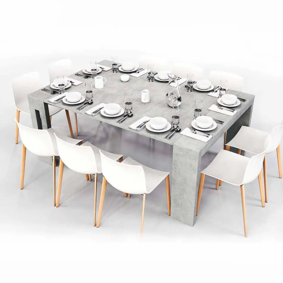 Extensible konzole v melaminu s integrovanými rozšíření Ussana Viadurini