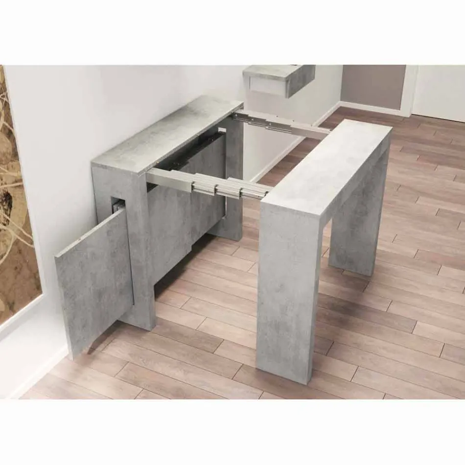 Extensible konzole v melaminu s integrovanými rozšíření Ussana Viadurini