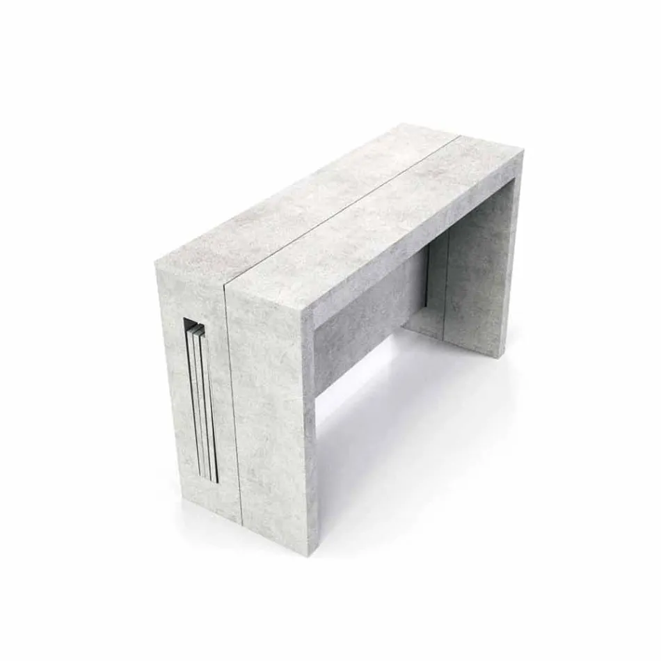 Extensible konzole v melaminu s integrovanými rozšíření Ussana Viadurini