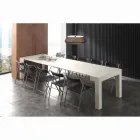 Výsuvný konzola melamin otevřenými póry bílá skládací Bosa Viadurini