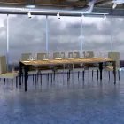 Moderní rozšiřitelná konzole z antracitového dřeva a kovu Made in Italy - Sassone Viadurini