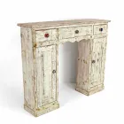 Ručně vyráběná konzole z masivního jedlového dřeva vyrobená v Itálii - Carminia Viadurini