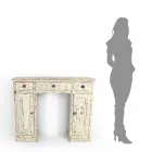 Ručně vyráběná konzole z masivního jedlového dřeva vyrobená v Itálii - Carminia Viadurini