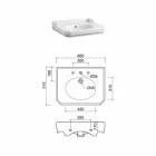 Keramická koupelnová konzola s kovovými nohami vyrobená v Itálii Nausica Viadurini