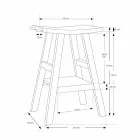Moderní koupelnová konzole z přírodního teakového dřeva s bočními háčky - Zacary Viadurini