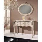 Klasická dřevěná konzole 3 nebo 5 luxusních zásuvek Made in Italy - London Viadurini