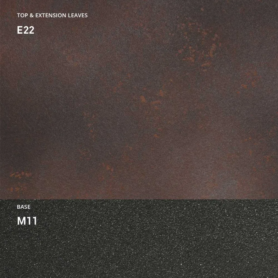 Konzole s deskou Mortar Effect a kovovou základnou Made in Italy - Timedio Viadurini