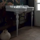 Klasická dvoulůžková koupelnová konzole vyrobená v Itálii, Magda Viadurini