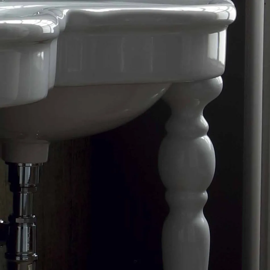 Klasická dvoulůžková koupelnová konzole vyrobená v Itálii, Magda Viadurini