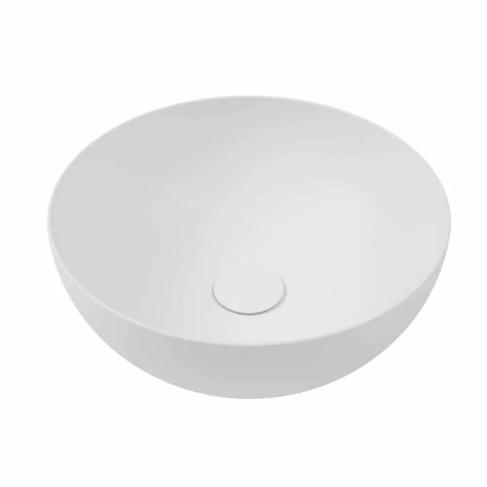 Koupelnová konzola s umyvadlem a policí z porcelánového kameniny 4 povrchové úpravy - Ramina Viadurini