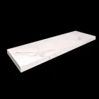 Koupelnová konzola s umyvadlem a policí z porcelánového kameniny 4 povrchové úpravy - Ramina Viadurini