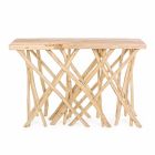 Vstupní konzole z přírodního teakového dřeva v elegantním moderním designu - Bilva Viadurini
