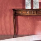 Konzola do obývacího pokoje se 2 zásuvkami ze dřeva Bassano Francie Made in Italy - Bumba Viadurini