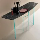Vyrobeno v Itálii Design Console in Ceramic and Glass - Random Viadurini