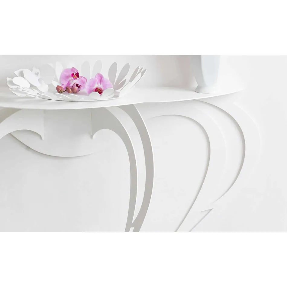 Moderní styl konzole v barevné železo vyrobené v Itálii - Barbata Viadurini