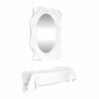 Konzole moderní design v bílé plexiskla zahalené Wish Viadurini