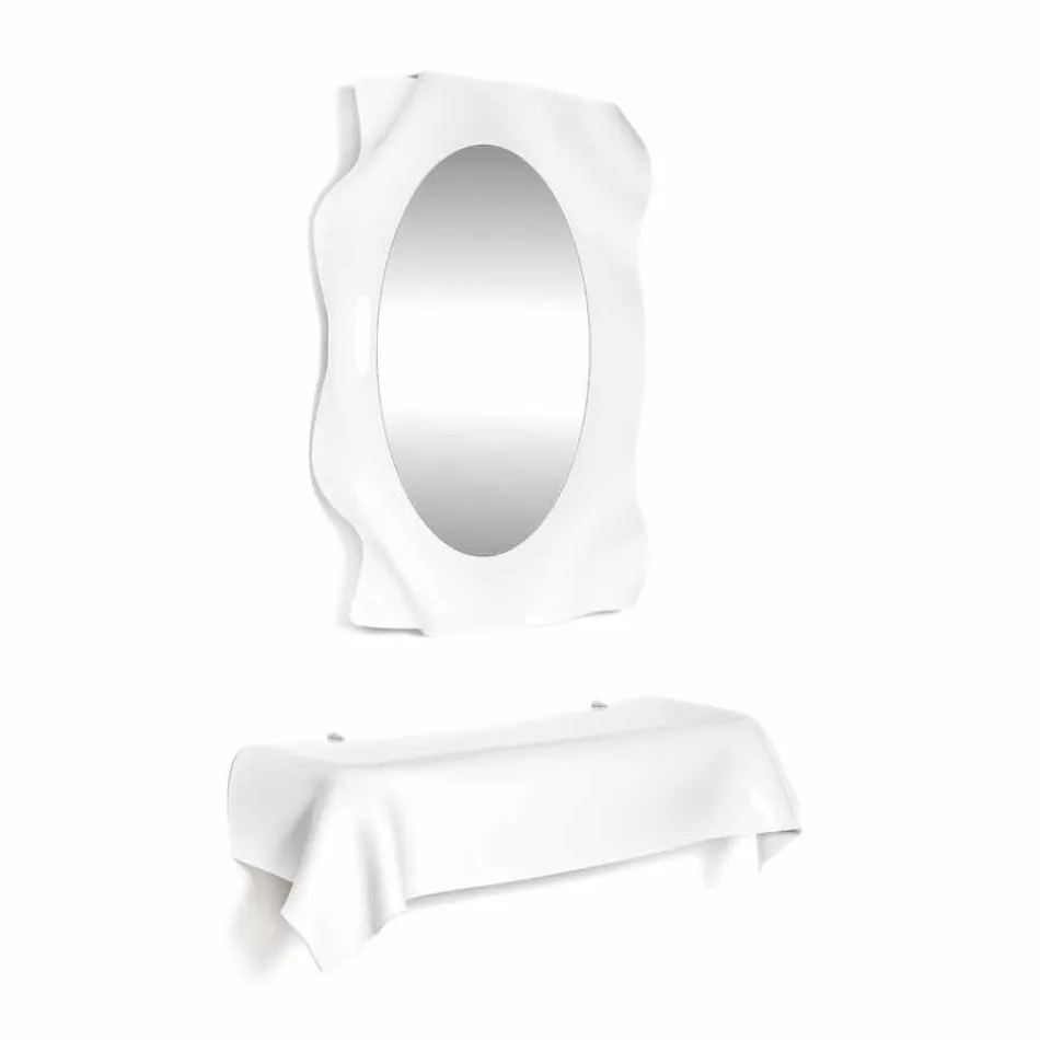 Konzole moderní design v bílé plexiskla zahalené Wish Viadurini