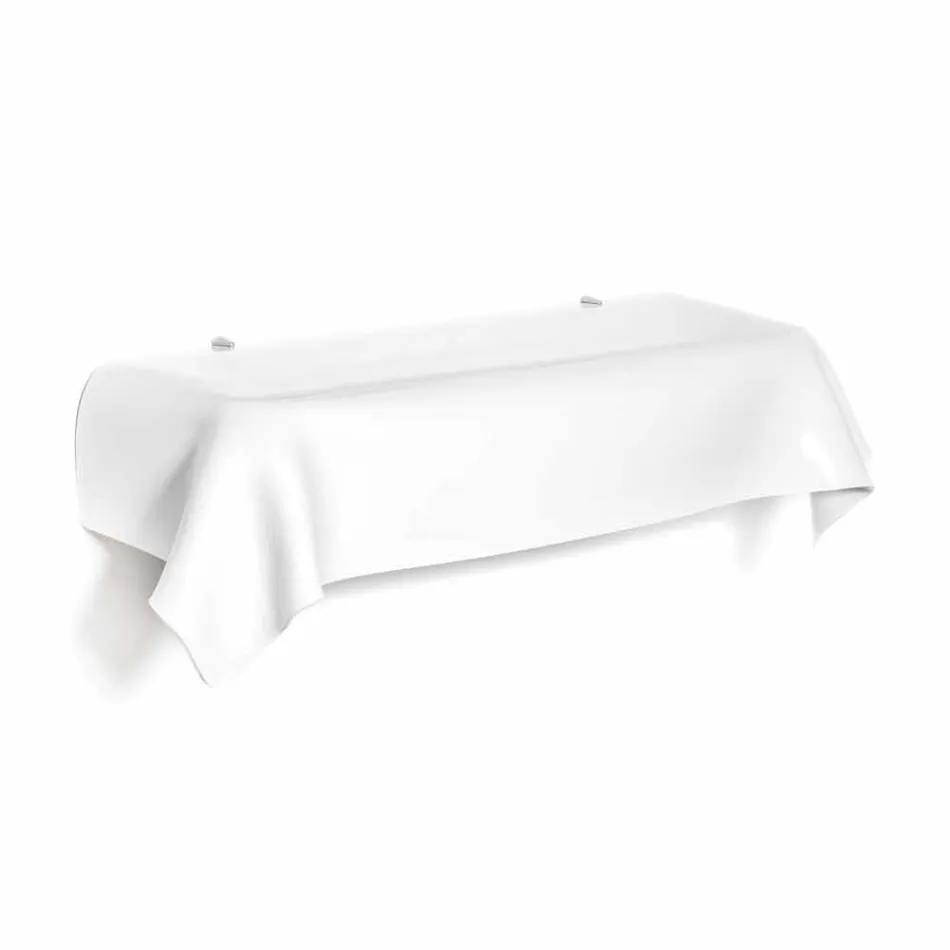 Konzole moderní design v bílé plexiskla zahalené Wish Viadurini