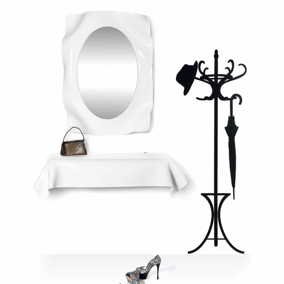 Konzole moderní design v bílé plexiskla zahalené Wish Viadurini