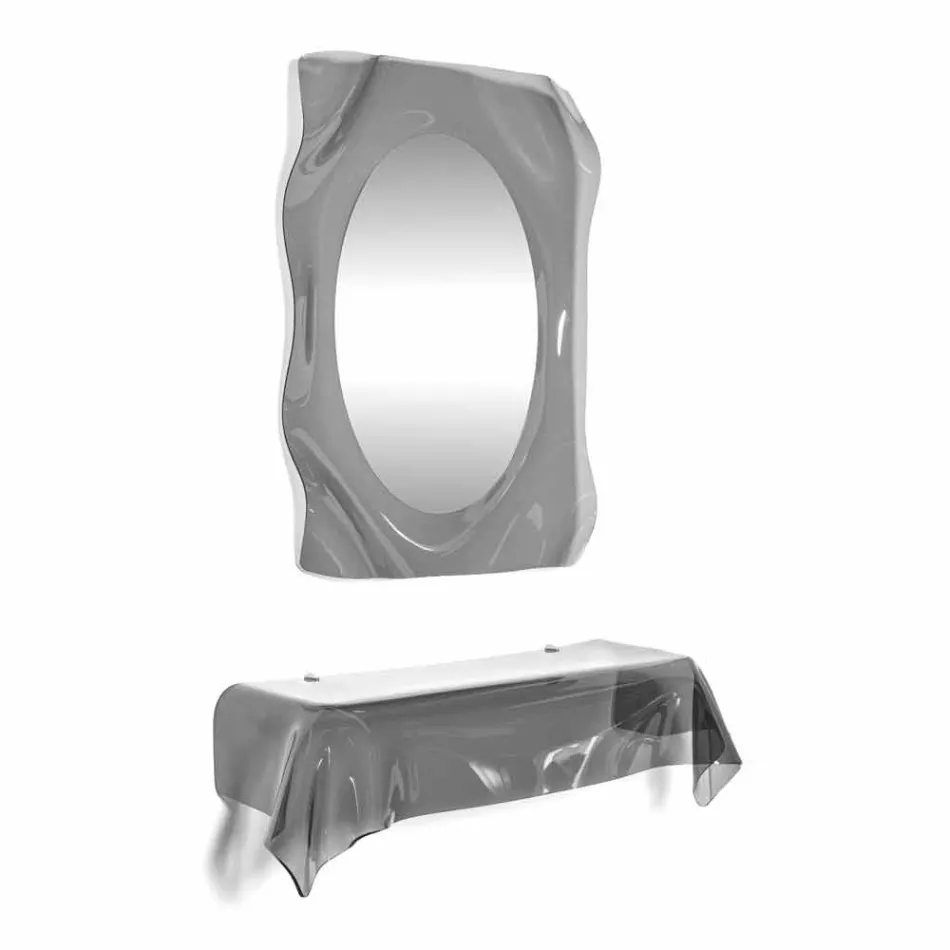 Konzola moderní design uzený z plexiskla transparentní pat. přehodil přání Viadurini