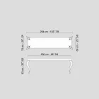 Design konzola se čtyřmi nohami v MDF a Luigi oceli Viadurini