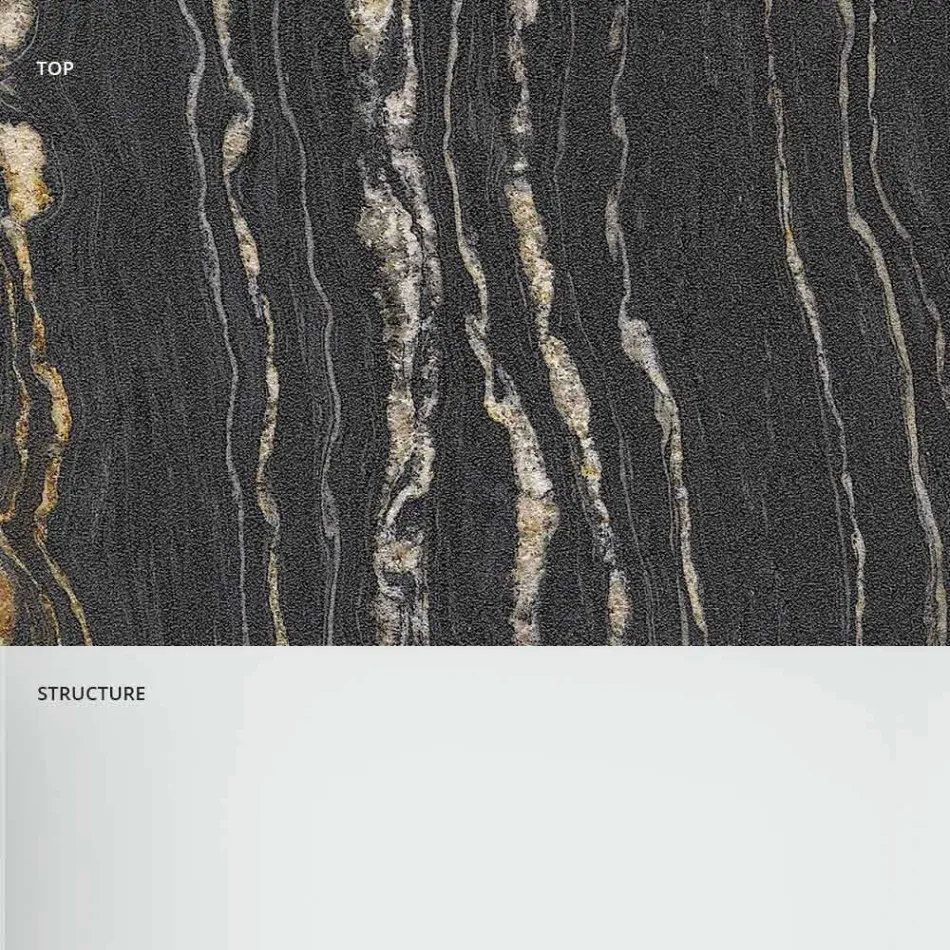 Designová konzole s mramorovou deskou a skleněnou základnou vyrobené v Itálii - Molino Viadurini