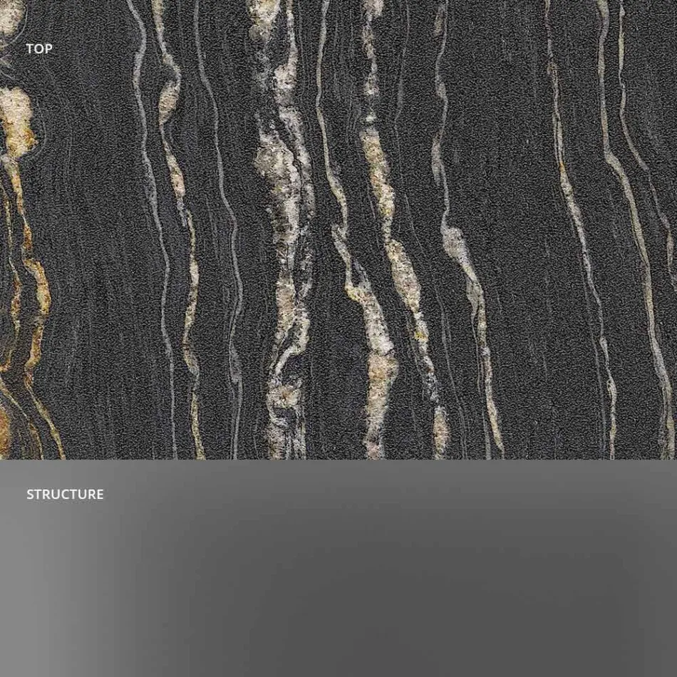 Designová konzole s mramorovou deskou a skleněnou základnou vyrobené v Itálii - Molino Viadurini