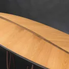 Konzole design a řemeslná dubová dýha ořech Fenice Viadurini