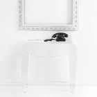 Designová konzola z průhledného plexiskla vyrobeného v Itálii, Africo Viadurini