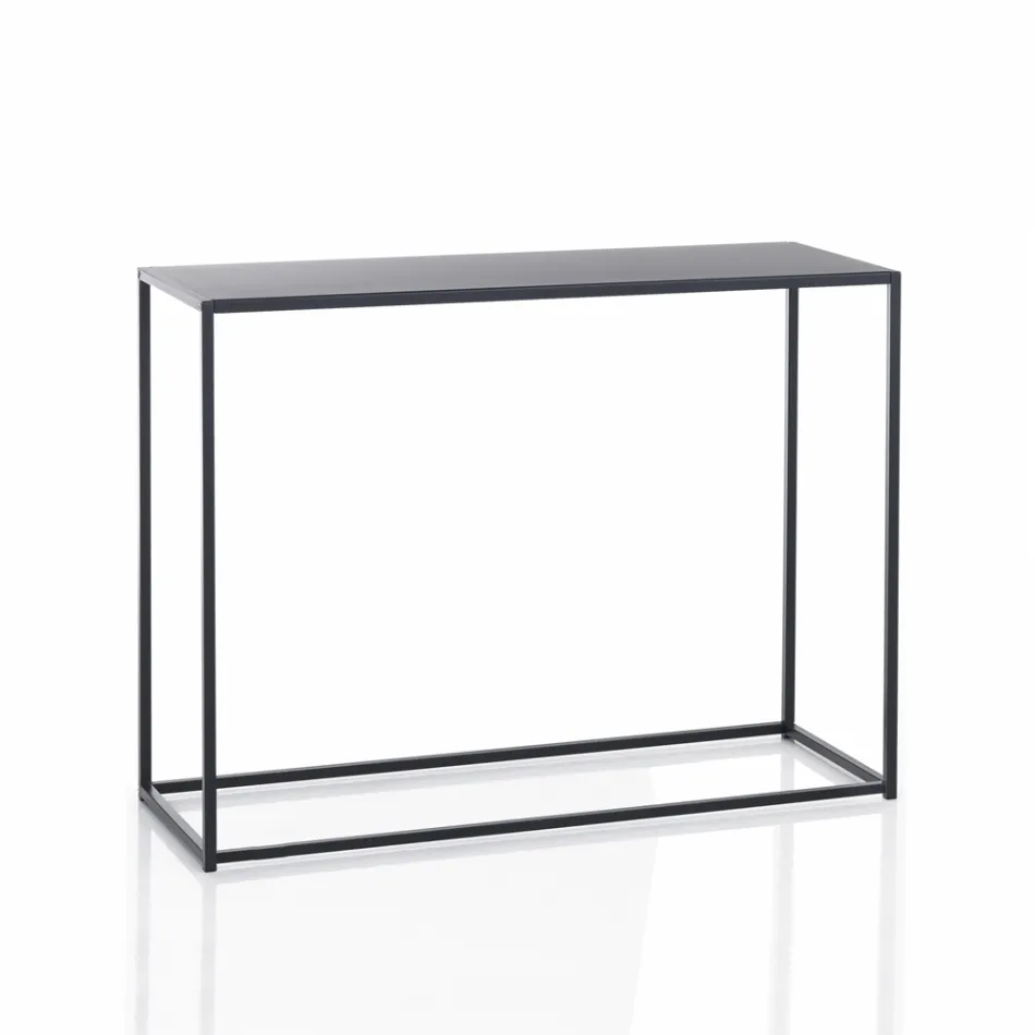 Dvojitá konzola vyrobená z antracitové oceli - Osmium Viadurini