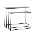 Dvojitá konzola vyrobená z antracitové oceli - Osmium