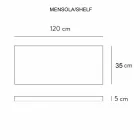 Konzola a police do koupelny v Gresu a umyvadlo ve Vetrochině, 4 barvy - Rametina Viadurini