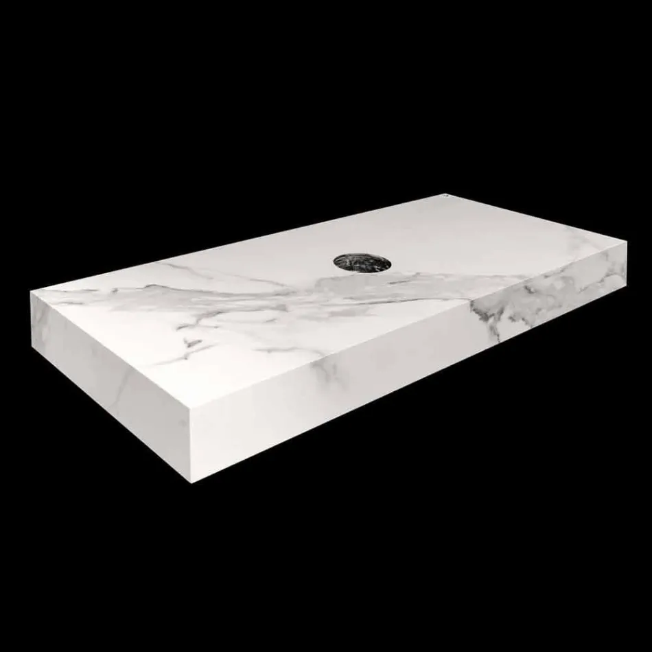 Konzola a police do koupelny v Gresu a umyvadlo ve Vetrochině, 4 barvy - Rametina Viadurini