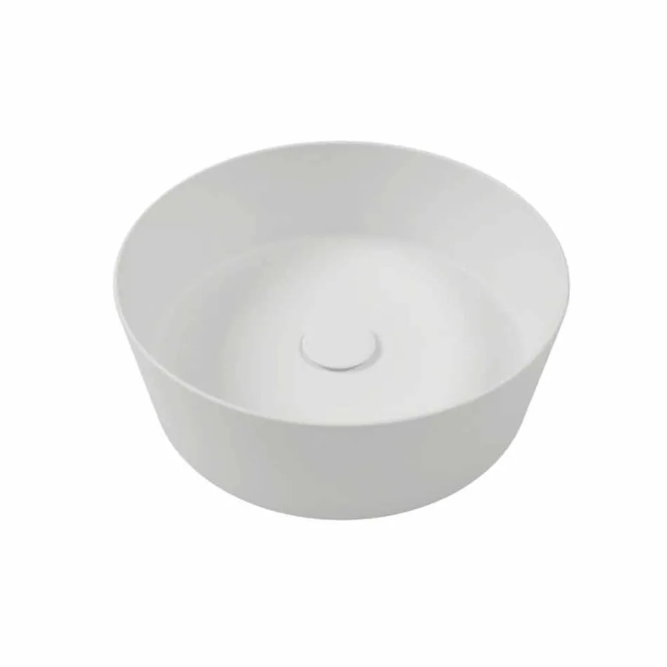 Konzola a police do koupelny v Gresu a umyvadlo ve Vetrochině, 4 barvy - Rametina Viadurini