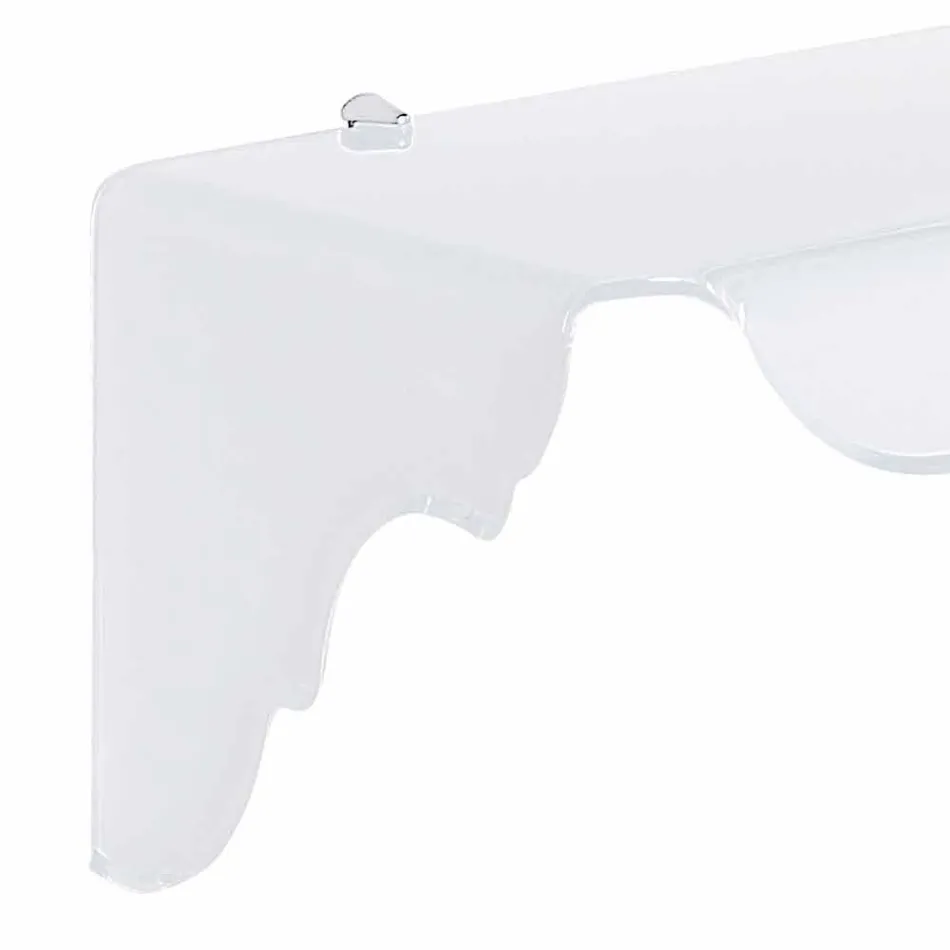 Pevnou konzolu navrhnout stěny bílé Bianca, made in Italy Viadurini