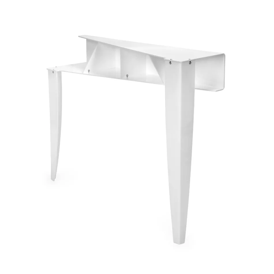 Pevná konzole se 4 přihrádkami na ukládání objektů z PMMA Made in Italy - Aladdin Viadurini