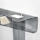 Pevná konzole se 4 přihrádkami na ukládání objektů z PMMA Made in Italy - Aladdin Viadurini