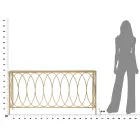 Opravená vstupní konzola ve zlaté žehličce se skleněnou deskou - Primula Viadurini