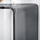 Pevná konzole v bílém nebo kouřovém plexi Made in Italy - Genio Viadurini