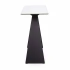 Ocelová konzola s keramickým a skleněným moderním designem - Cubebe Viadurini