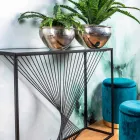 Konzole z oceli a skla Moderní design Originální spirála - Sasuke Viadurini