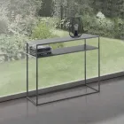 Konzole z antracitově lakované oceli - Osmium Viadurini
