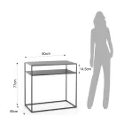 Konzole z antracitově lakované oceli - Osmium Viadurini