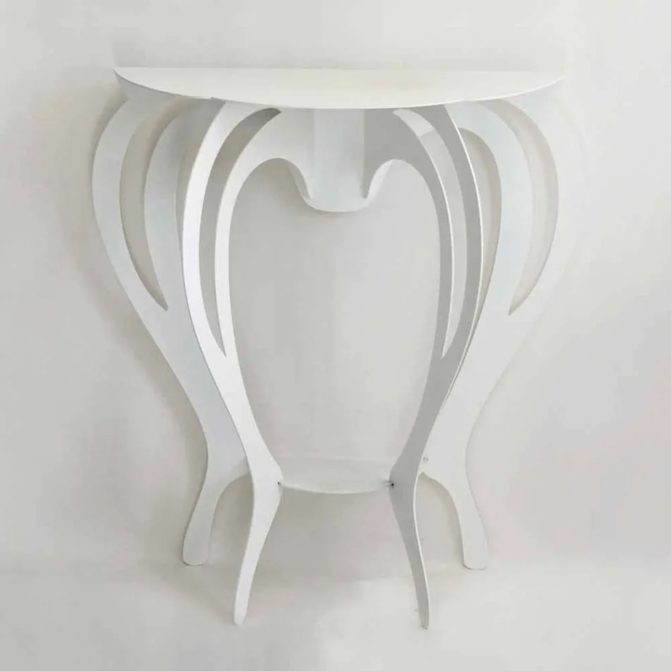 Konzole v barevné železo moderního designu vyrobeno v Itálii - Barbata Viadurini