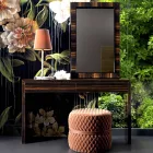 Grilli Zarafa moderní ebenová dřevěná konzola vyráběná v Itálii Viadurini