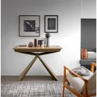 Konzola ze dřeva a kovu rozšiřitelná až na 295 cm Made in Italy - Timedio Viadurini