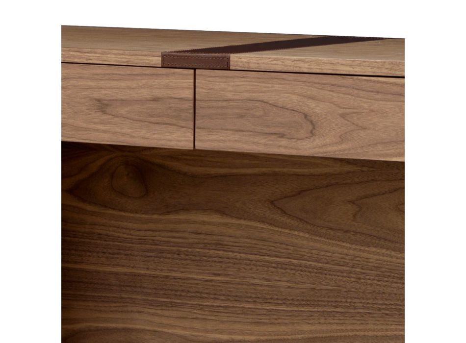 Grilli York design vyrobený v Itálii z masivního dřevěného stolu Viadurini